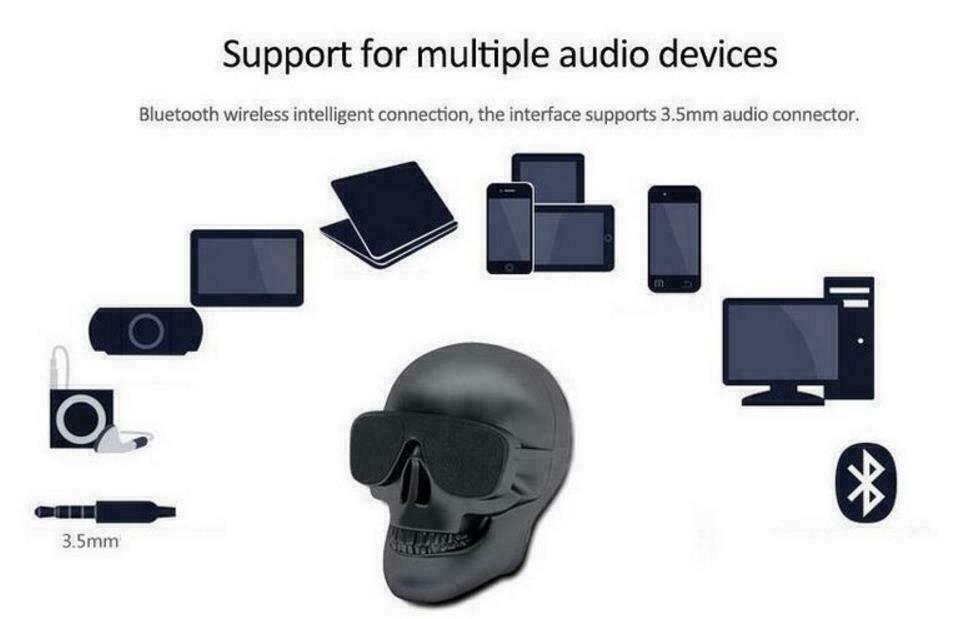 Skull Portable Bluetooth Audio Wireless Speaker Skull Portable Bluetooth Audio Wireless Speaker
